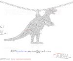 AAA APM Monaco Jewelry Replica - 925Silver Dinosaur Earrings